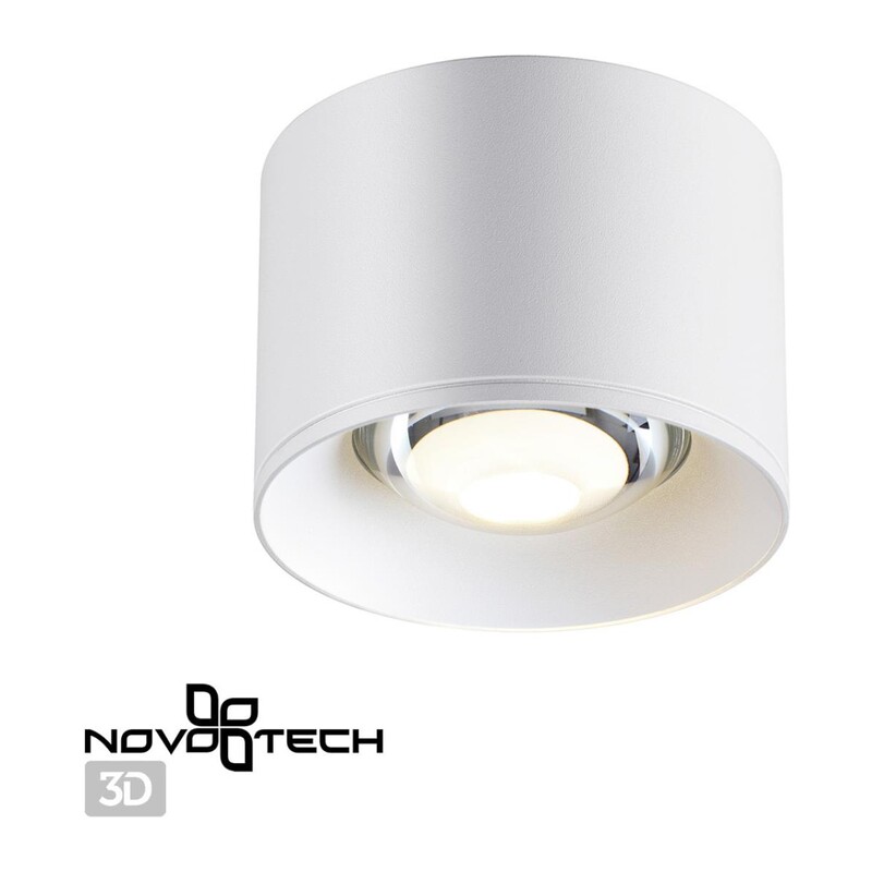358651 OVER NT21 444 белый Светильник накладной светодиодный IP20 LED 4000К 12W 220V PATERA