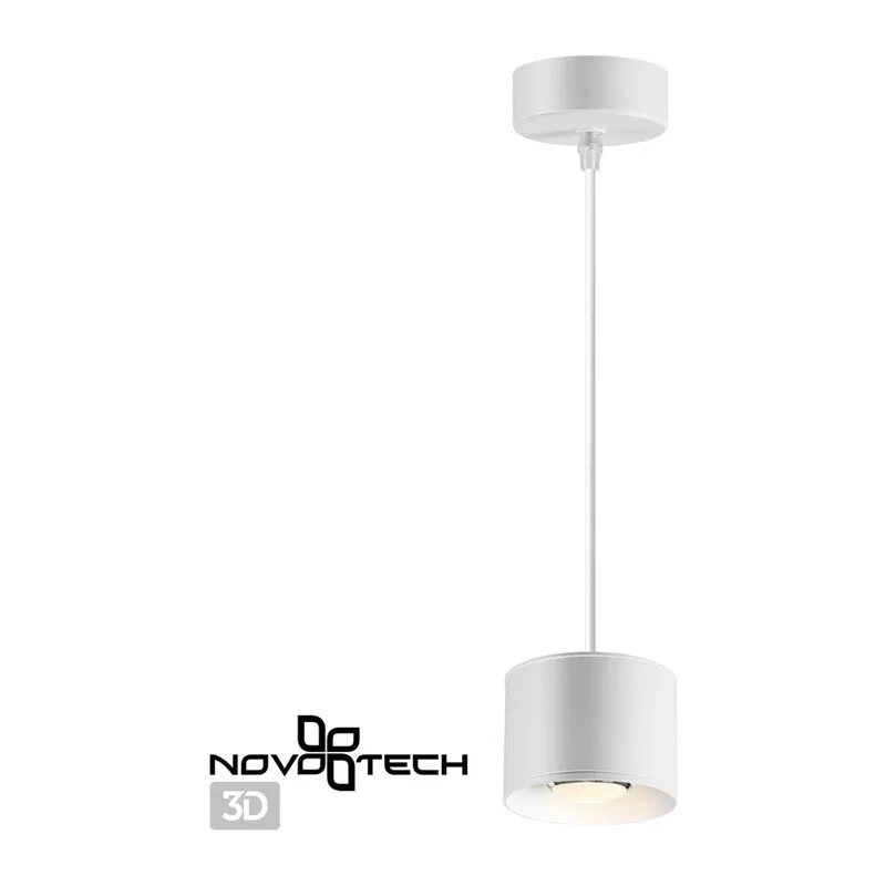 358655 OVER NT21 446 белый Светильник накладной светодиодный, провод 2м IP20 LED 4000К 12W 220V PATERA 2