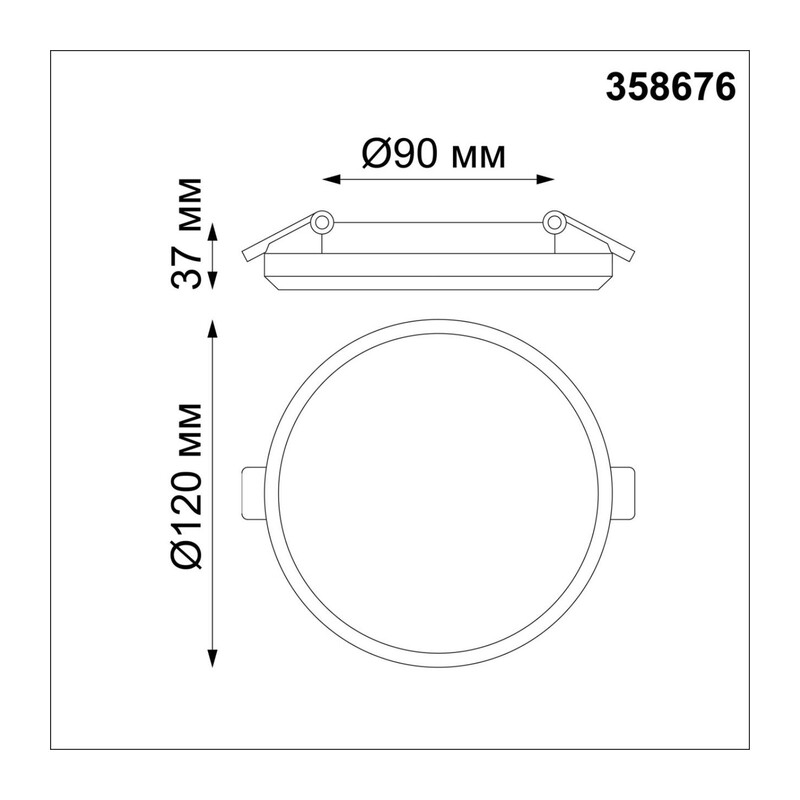 358676 SPOT NT21 590 белый Светильник встраиваемый влагозащищенный IP54 LED 4000K 13W 100-240V PANDORA