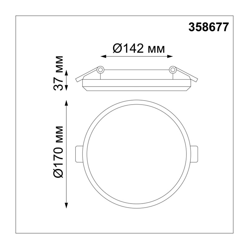 358677 SPOT NT21 590 белый Светильник встраиваемый влагозащищенный IP54 LED 4000K 20W 100-240V PANDORA