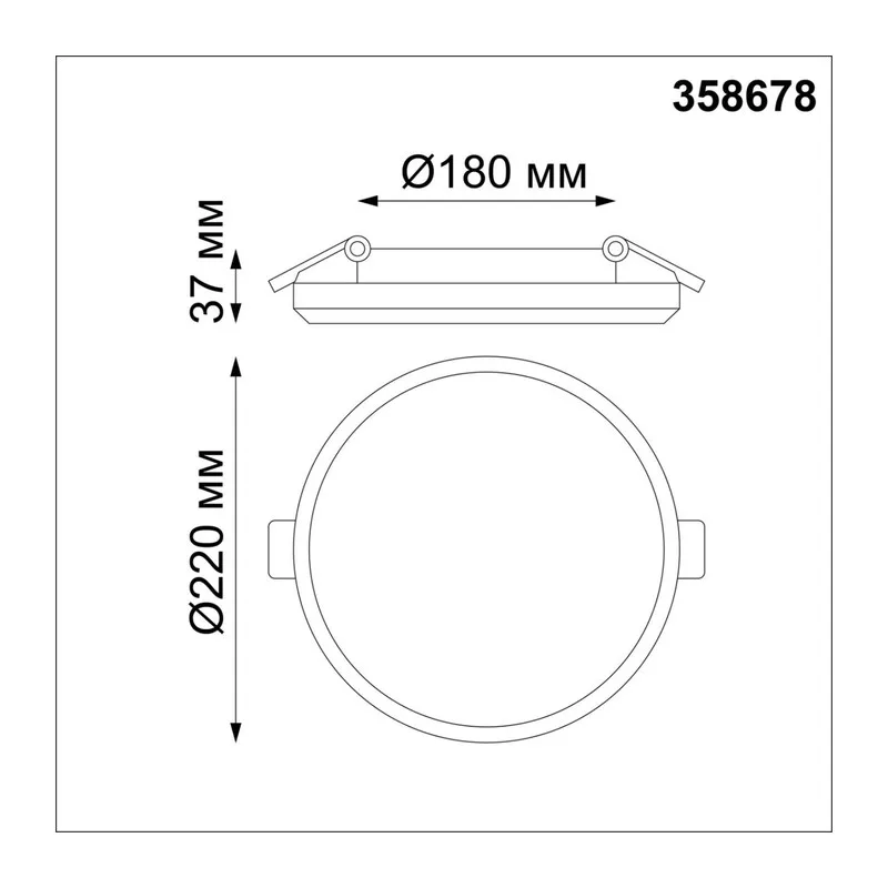 358678 SPOT NT21 590 белый Светильник встраиваемый влагозащищенный IP54 LED 4000K 30W 100-240V PANDORA 2