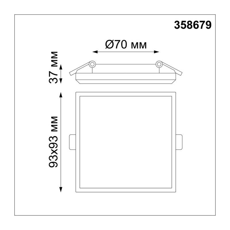 358679 SPOT NT21 590 белый Светильник встраиваемый влагозащищенный IP54 LED 4000K 8W 100-240V PANDORA