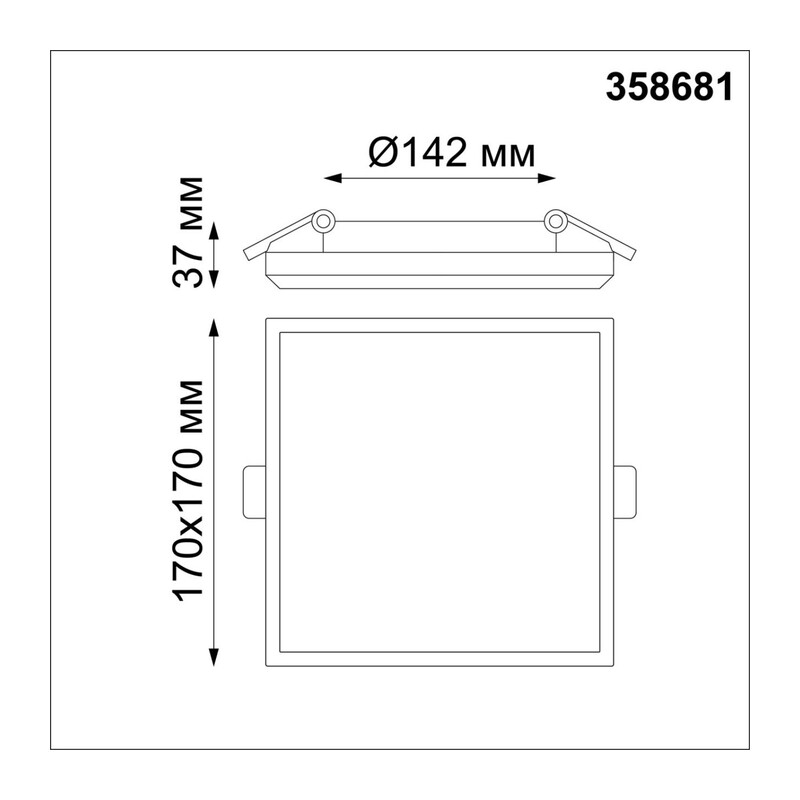 358681 SPOT NT21 590 белый Светильник встраиваемый влагозащищенный IP54 LED 4000K 20W 100-240V PANDORA