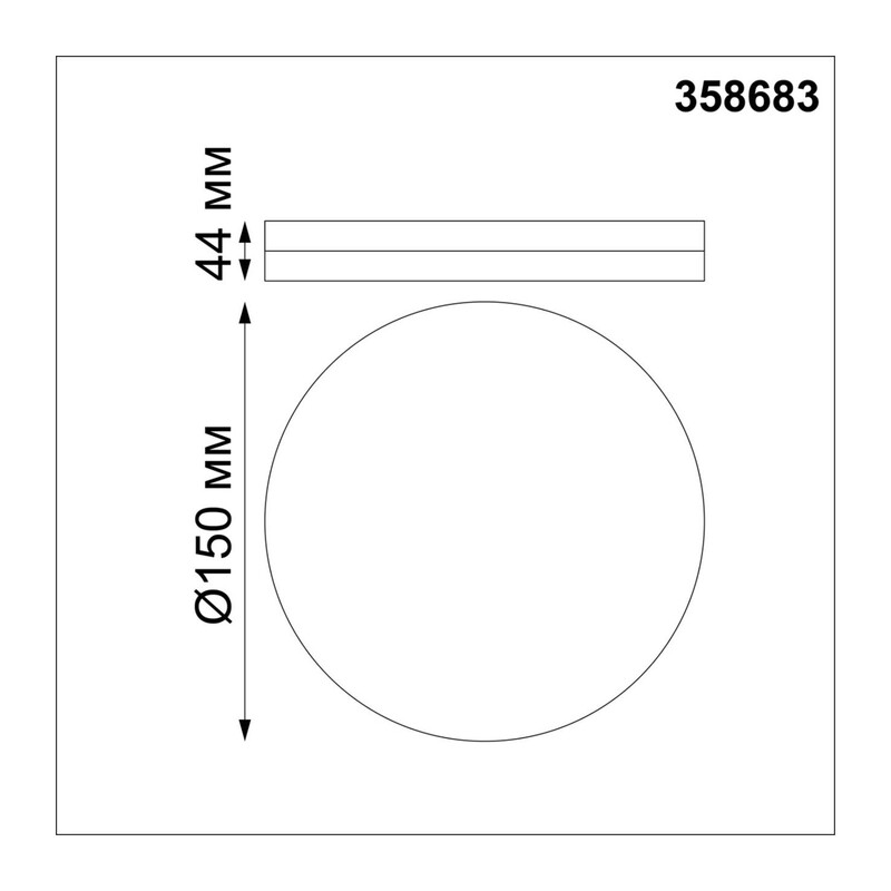 358683 OVER NT21 591 белый Светильник накладной влагозащищенный IP54 LED 4000K 10W 100-240V PANDORA