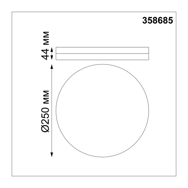 358685 OVER NT21 591 белый Светильник накладной влагозащищенный IP54 LED 4000K 20W 100-240V PANDORA