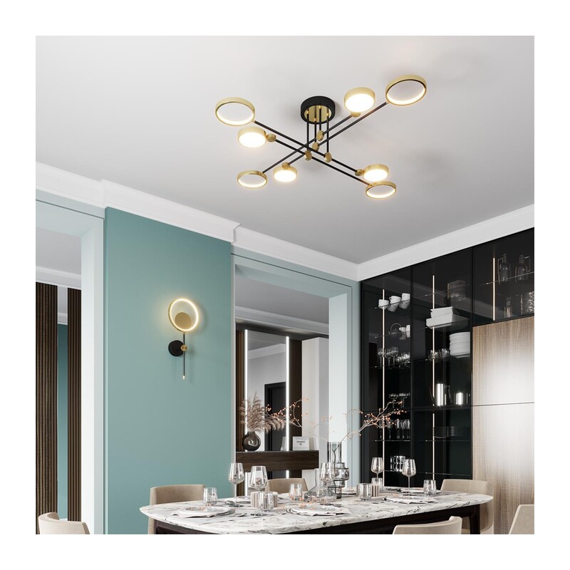4320/75CL MIDCENT ODL22 305 металл/черный с бронзой Потолочный светильник IP20 LED 65W 2677Лм DENZEL 6