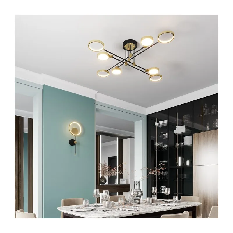 4320/75CL MIDCENT ODL22 305 металл/черный с бронзой Потолочный светильник IP20 LED 65W 2677Лм DENZEL 3