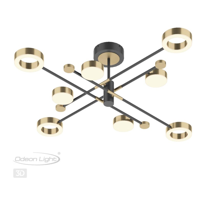 4321/63CL MIDCENT ODL22 000 металл/черный с бронзой Потолочный светильник IP20 LED 58W 2622Лм DENZEL 2