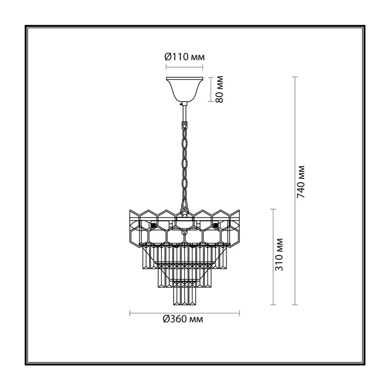 5231/6 CLASSI LN 000 золотой, коричневый Люстра E14 6*40W 220V KAZ. 2