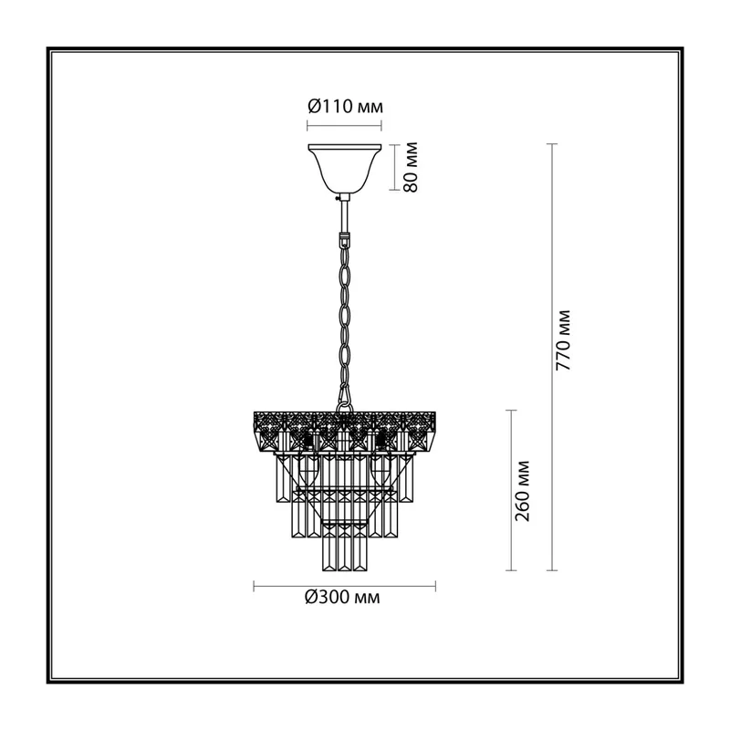 5232/4 CLASSI LN22 000 золотой Люстра E14 4*40W 220V IGGY 2