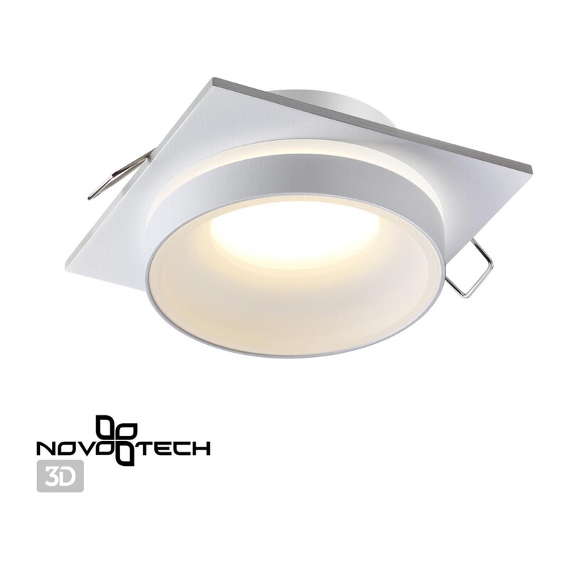 370785 SPOT NT21 594 белый Светильник встраиваемый влагозащищенный IP44 GU10 9W 220V WATER