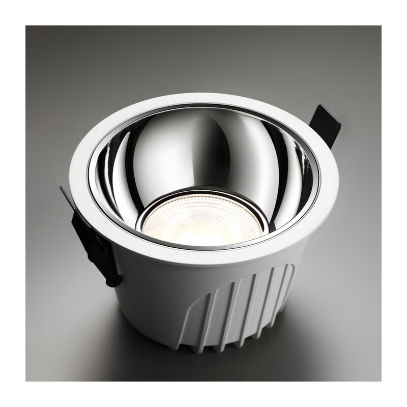 358693 SPOT NT21 462 белый/хром Светильник встраиваемый светодиодный IP20 LED 4000К 20W 100-265V KNOF