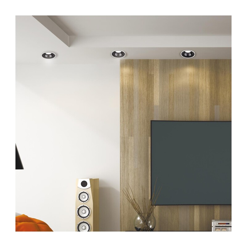 358695 SPOT NT21 462 белый/черный Светильник встраиваемый светодиодный IP20 LED 4000К 20W 100-265V KNOF 4