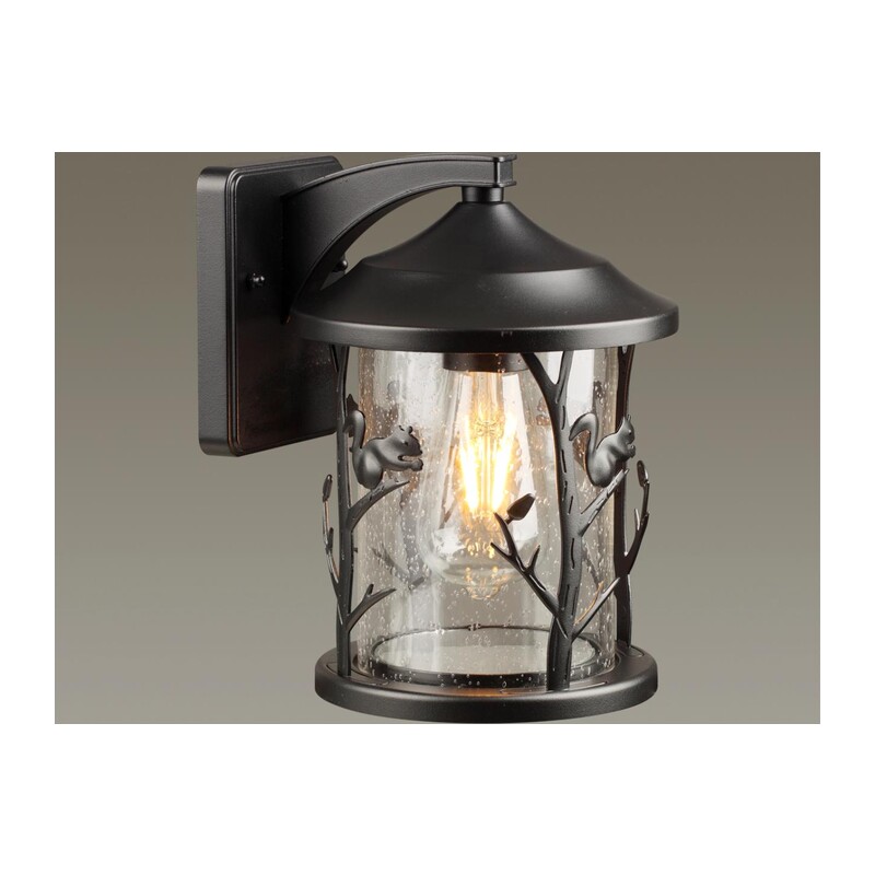 4963/1W NATURE ODL22 713 черный/стекло Ландшафтный настен.светильник E27 1*60W IP44 CUITA 3