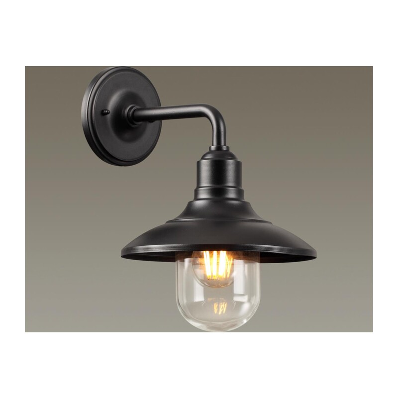 4965/1W NATURE ODL22 713 черный/стекло Ландшафтный настен.светильник E27 1*60W IP44 CAMPA 3