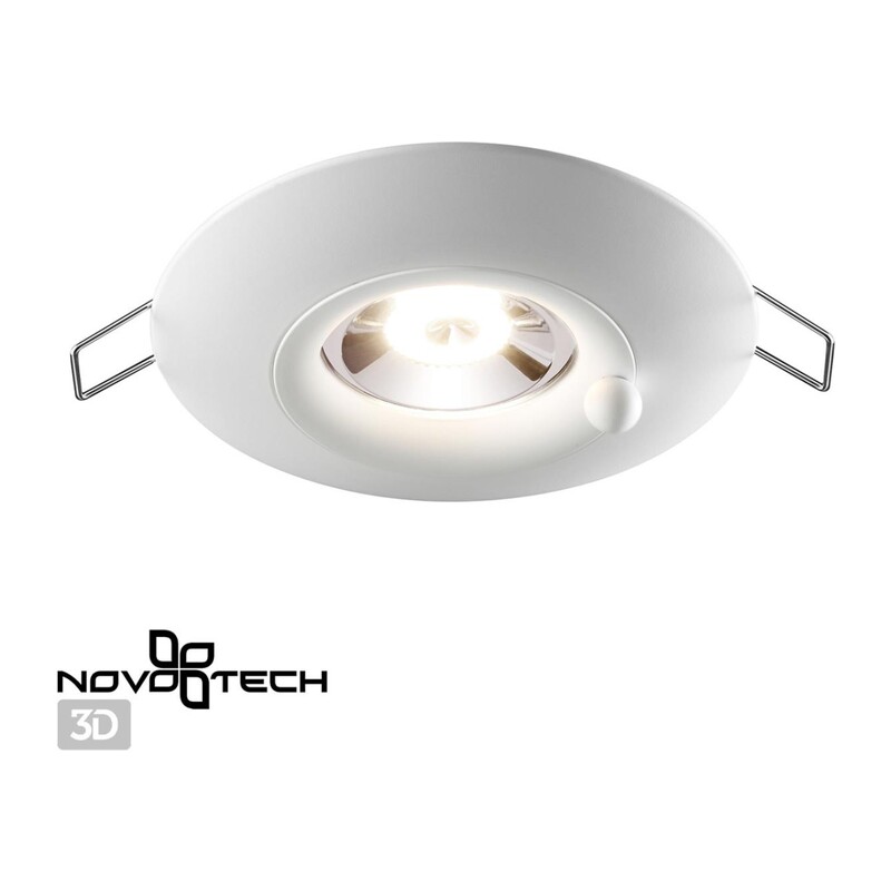 370789 SPOT NT21 596 белый Светильник встраиваемый влагозащищенный IP44 GU10 50W 220V WATER