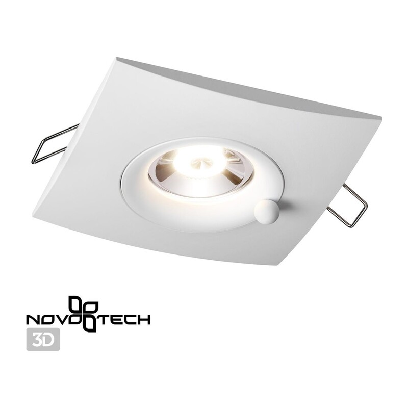 370793 SPOT NT21 596 белый Светильник встраиваемый влагозащищенный IP44 GU10 50W 220V WATER