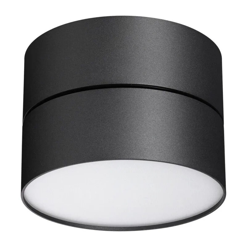 358750 OVER NT21 411 черный Светильник накладной светодиодный IP20 LED 24W 4000K 2100Лм 100-265V PROMETA