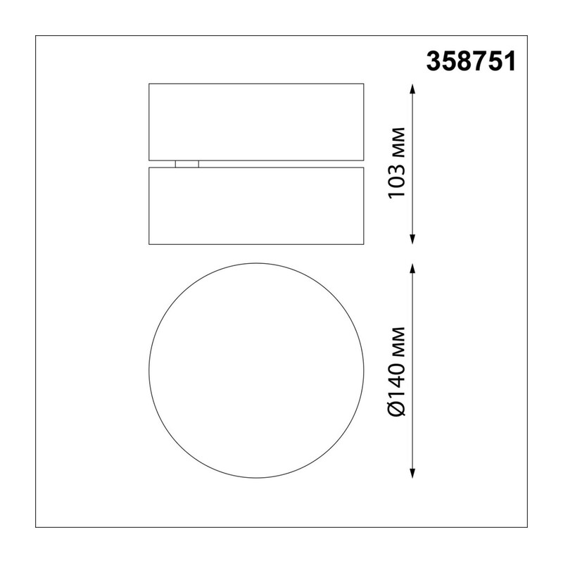 358751 OVER NT21 411 матовое золото Светильник накладной светодиодный IP20 LED 24W 4000K 2100Лм 100-265V PROMETA 3