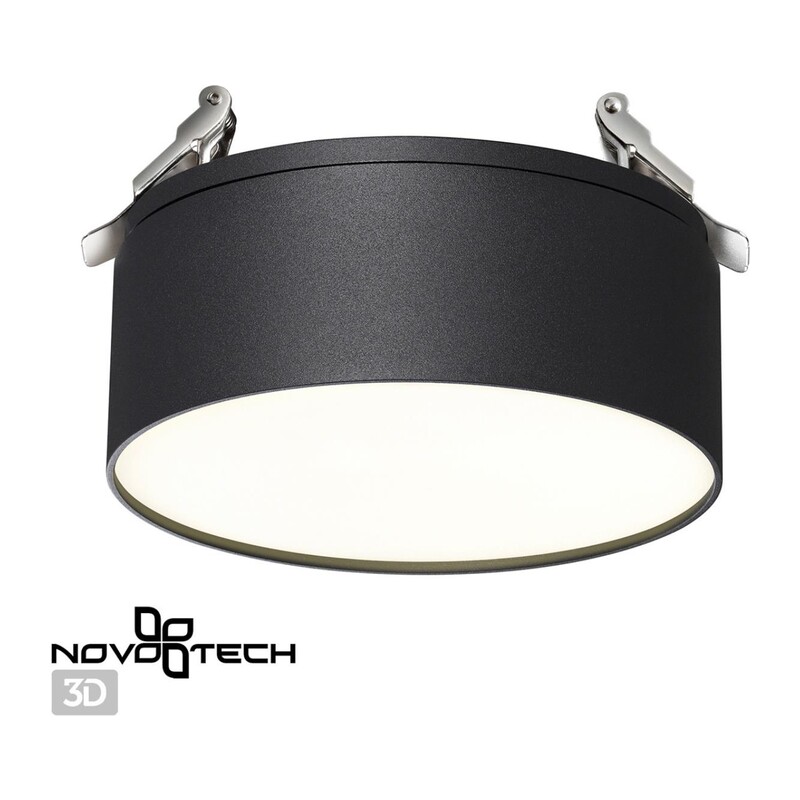 358753 SPOT NT21 525 черный Светильник встраиваемый светодиодный IP20 LED 24W 4000K 2100Лм 100-265V PROMETA 2
