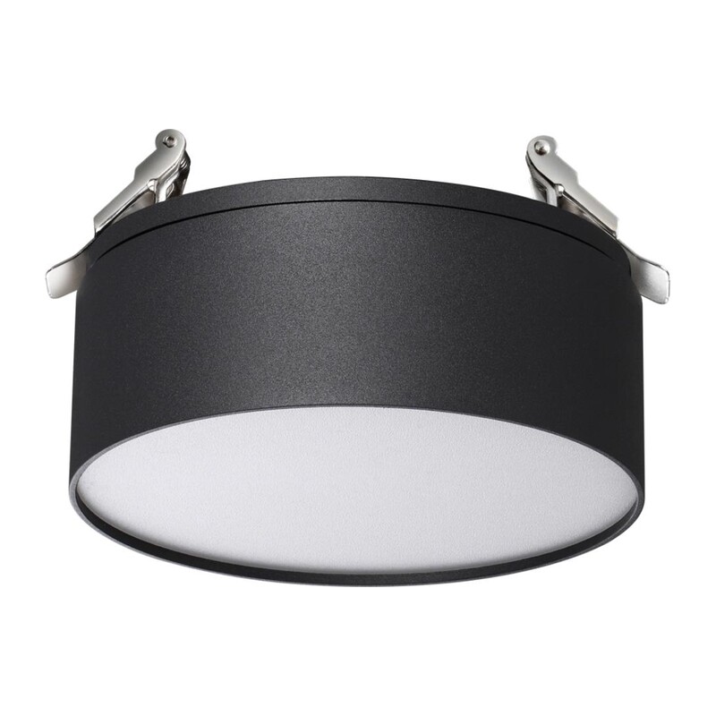 358753 SPOT NT21 525 черный Светильник встраиваемый светодиодный IP20 LED 24W 4000K 2100Лм 100-265V PROMETA