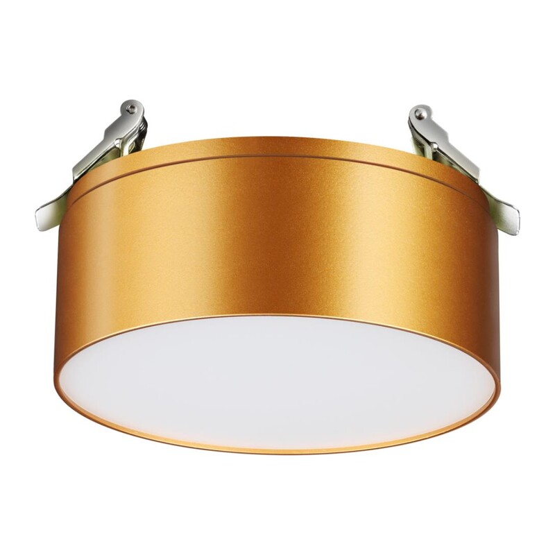 358754 SPOT NT21 525 матовое золото Светильник встраиваемый светодиодный IP20 LED 24W 4000K 2100Лм 100-265V PROMETA