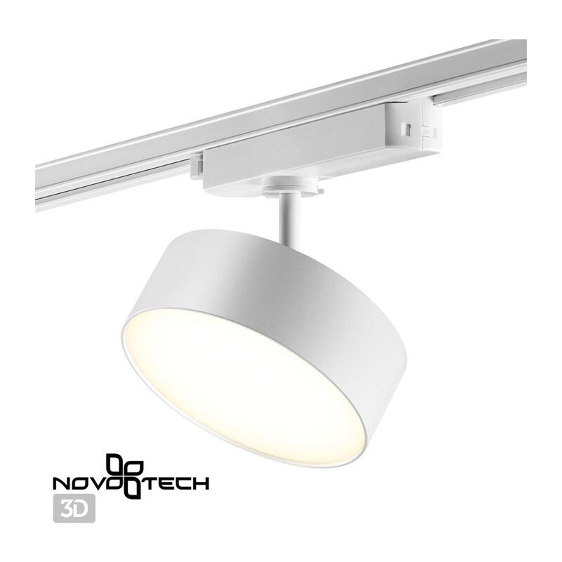 358755 PORT NT21 277 белый Светильник трековый однофазный трехжильный IP20 LED 24W 4000K 2100Лм 100-265V PROMETA 2