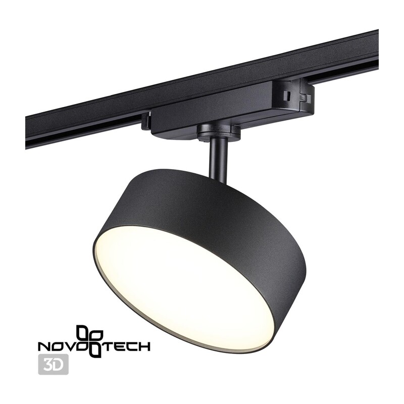 358756 PORT NT21 277 черный Светильник трековый однофазный трехжильный IP20 LED 24W 4000K 2100Лм 100-265V PROMETA 2