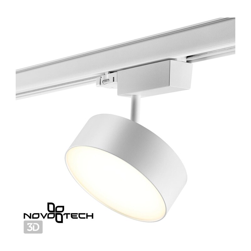 358758 PORT NT21 269 белый Трехфазный трековый светодиодный светильник IP20 LED 24W 4000K 2100Лм 100-265V PROMETA 2