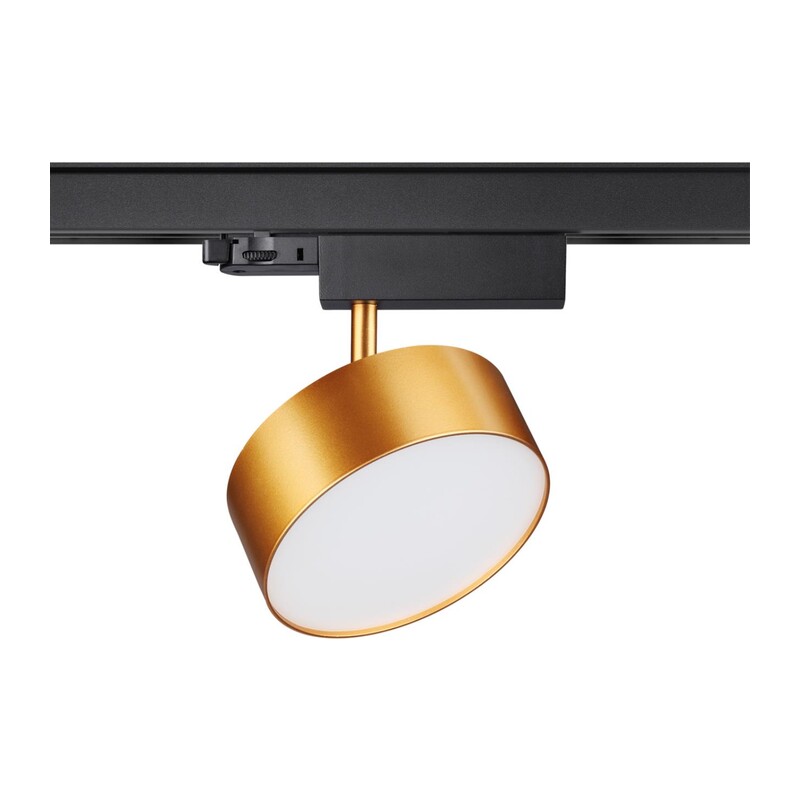 358760 PORT NT21 269 матовое золото Трехфазный трековый светодиодный светильник IP20 LED 24W 4000K 2100Лм 100-265V PROMETA 4