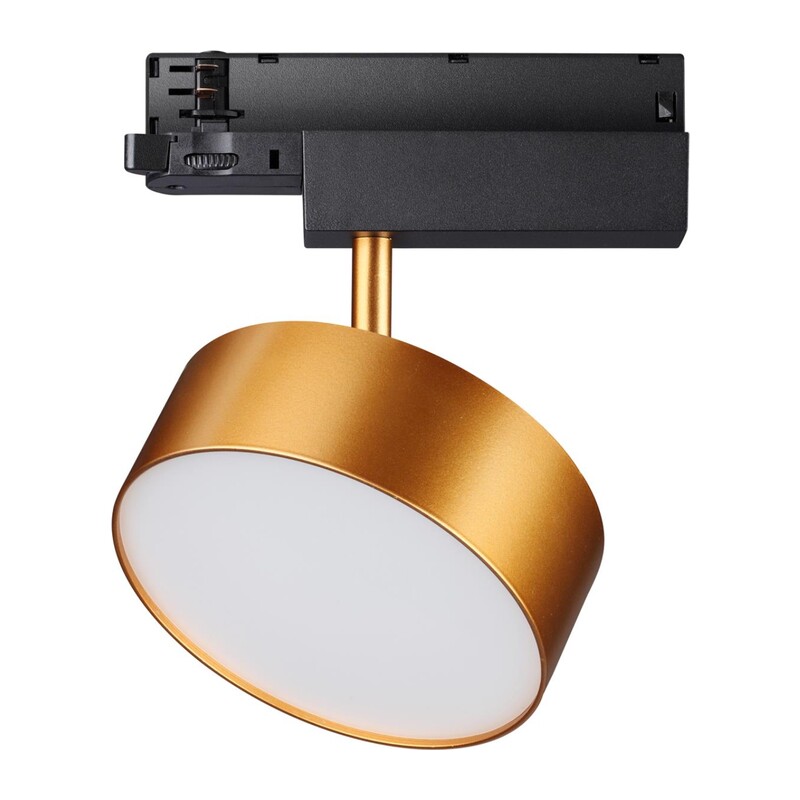 358760 PORT NT21 269 матовое золото Трехфазный трековый светодиодный светильник IP20 LED 24W 4000K 2100Лм 100-265V PROMETA