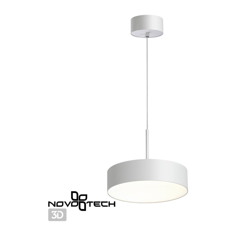 358761 OVER NT21 410 белый Светильник накладной светодиодный, длина провода 2м IP20 LED 30W 4000K 2600Лм 100-265V PROMETA 2