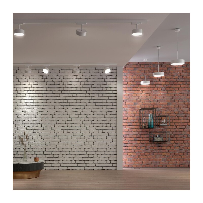 358761 OVER NT21 410 белый Светильник накладной светодиодный, длина провода 2м IP20 LED 30W 4000K 2600Лм 100-265V PROMETA 5