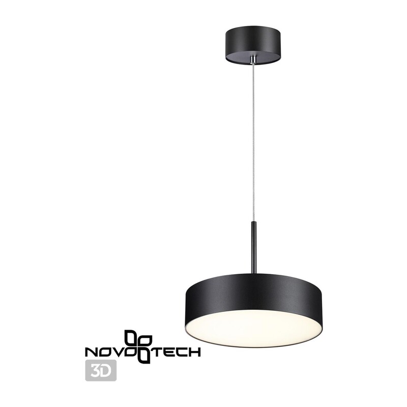 358762 OVER NT21 410 черный Светильник накладной светодиодный, длина провода 2м IP20 LED 30W 4000K 2600Лм 100-265V PROMETA 2