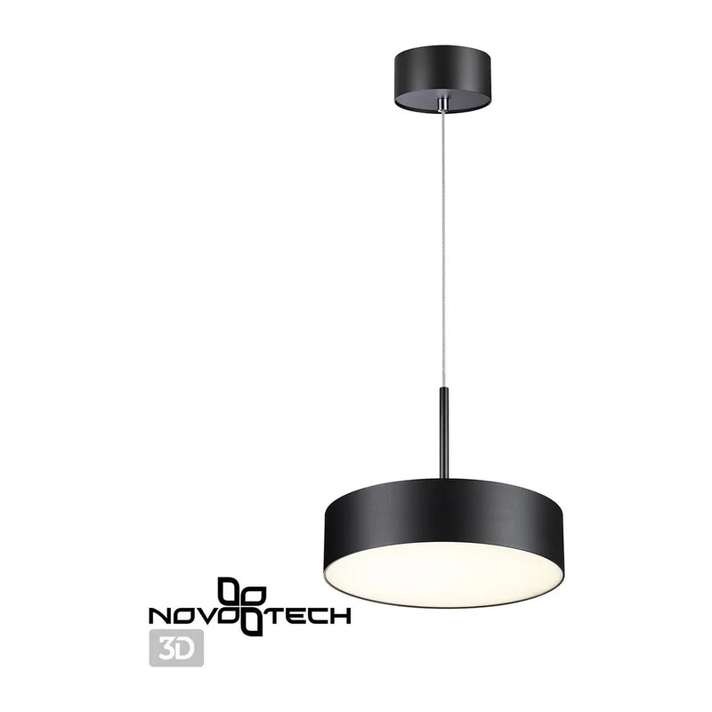 358762 OVER NT21 410 черный Светильник накладной светодиодный, длина провода 2м IP20 LED 30W 4000K 2600Лм 100-265V PROMETA 3