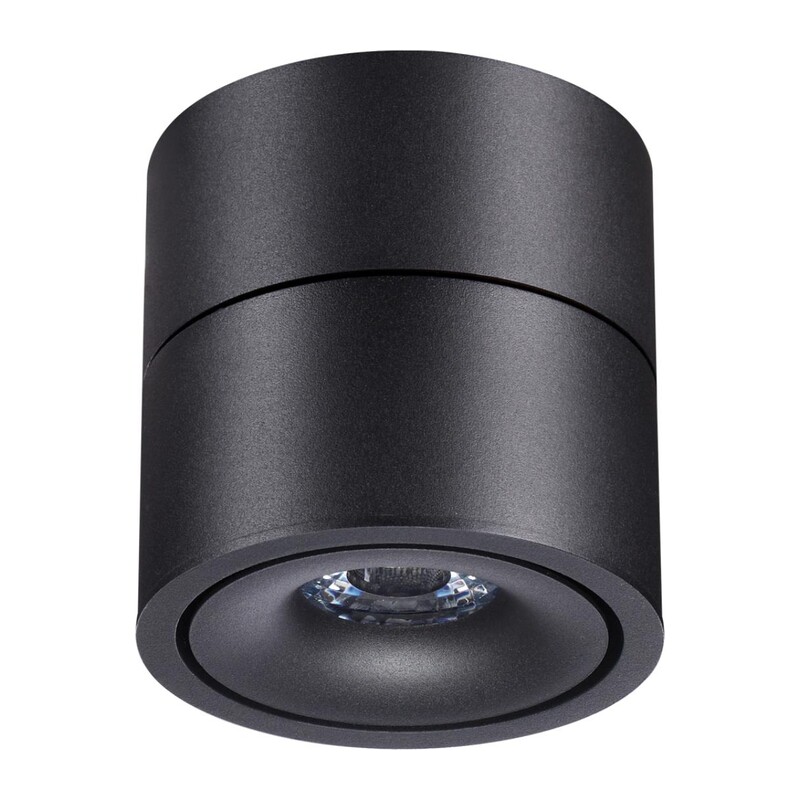 358773 OVER NT21 420 черный Светильник накладной светодиодный IP20 LED 15W 4000K 1300Лм 100-265V GRODA 2