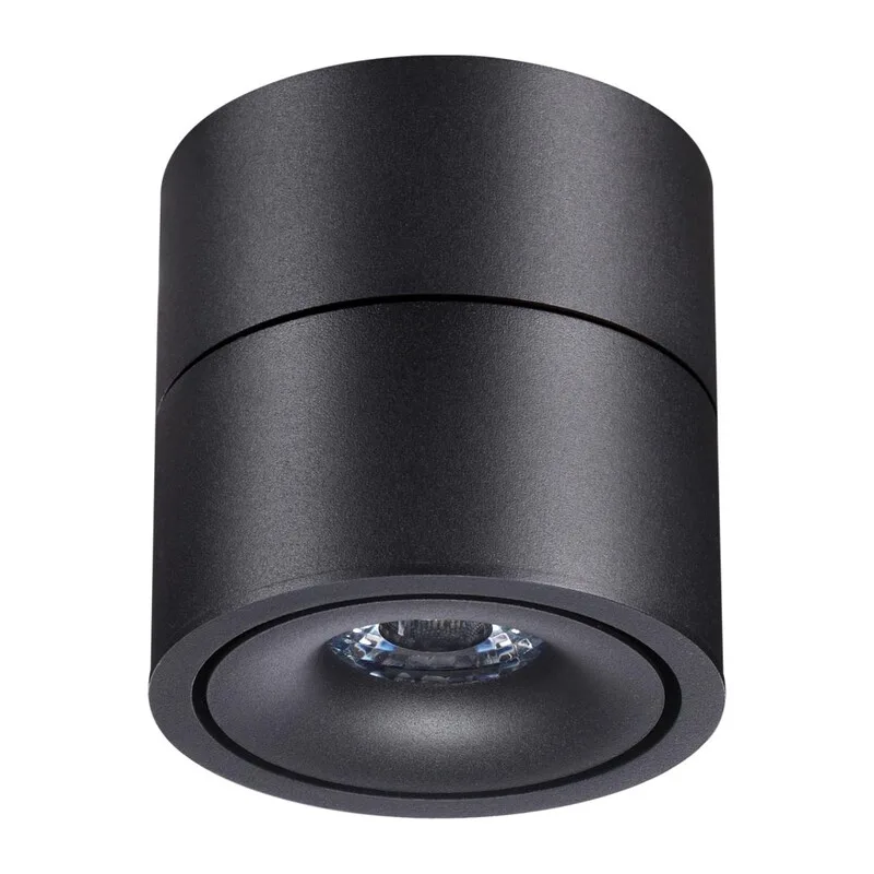 358773 OVER NT21 420 черный Светильник накладной светодиодный IP20 LED 15W 4000K 1300Лм 100-265V GRODA 2