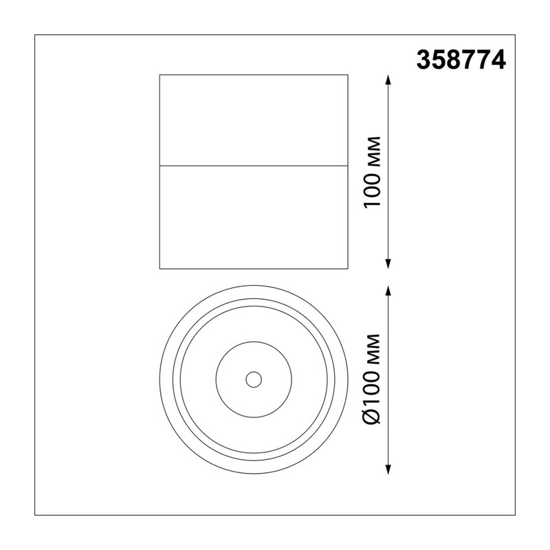 358774 OVER NT21 420 белый Светильник накладной светодиодный IP20 LED 15W 4000K 1300Лм 100-265V GRODA 3