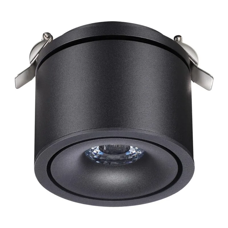 358775 SPOT NT21 526 черный Светильник встраиваемый светодиодный IP20 LED 15W 4000K 1300Лм 100-265V GRODA