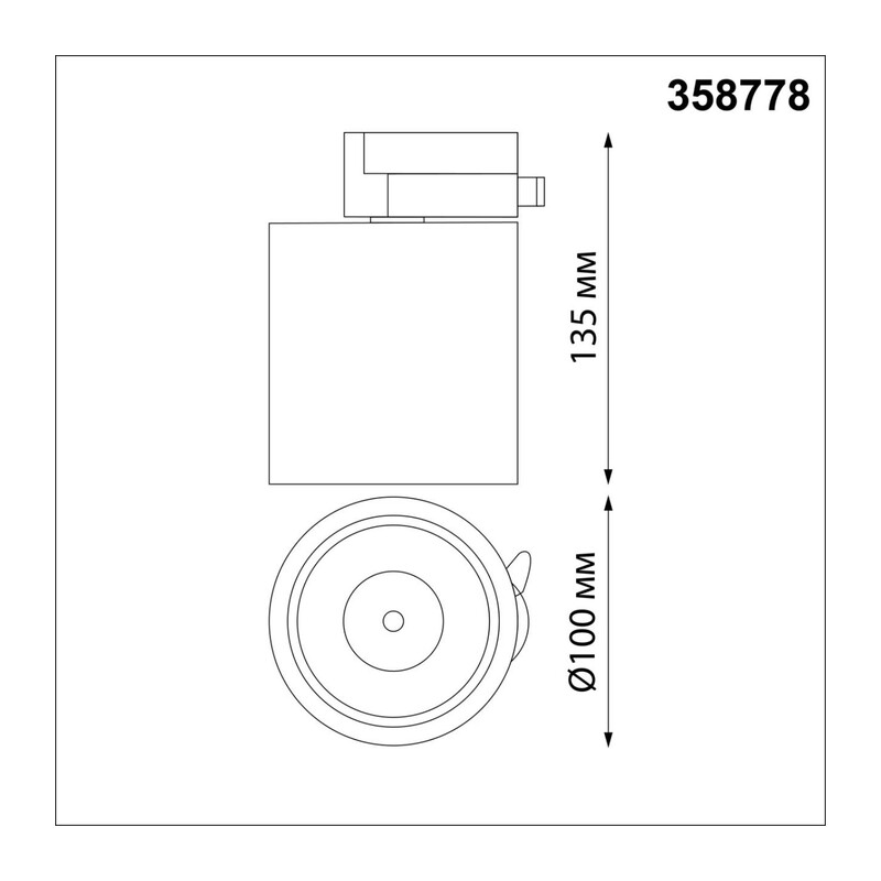 358778 PORT NT21 282 белый Светильник трековый однофазный трехжильный IP20 LED 15W 4000K 1300Лм 100-265V GRODA 3