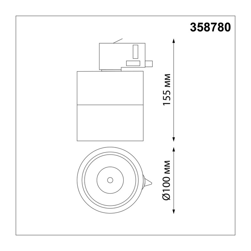 358780 PORT NT21 314 белый Трехфазный трековый светодиодный светильник IP20 LED 15W 4000K 1300Лм 100-265V GRODA 3