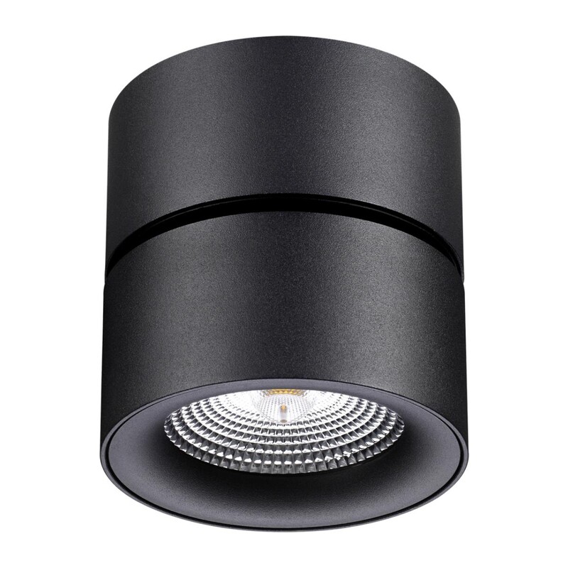 358781 OVER NT21 420 черный Светильник накладной светодиодный IP20 LED 25W 4000K 2200Лм 100-265V GRODA 2
