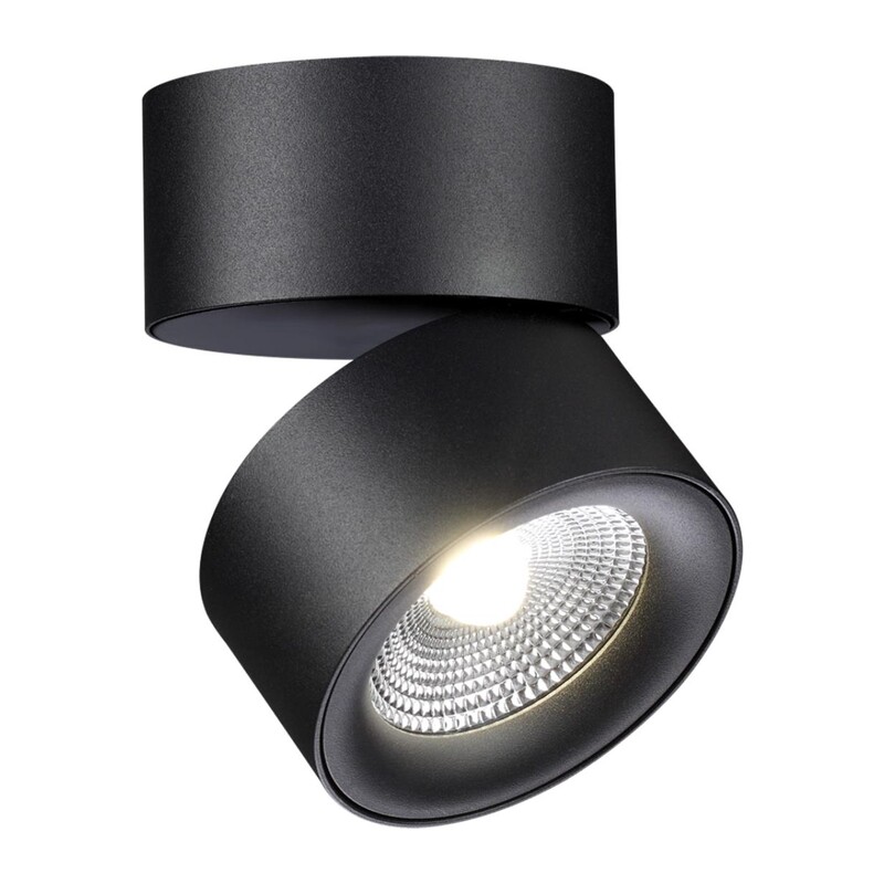 358781 OVER NT21 420 черный Светильник накладной светодиодный IP20 LED 25W 4000K 2200Лм 100-265V GRODA