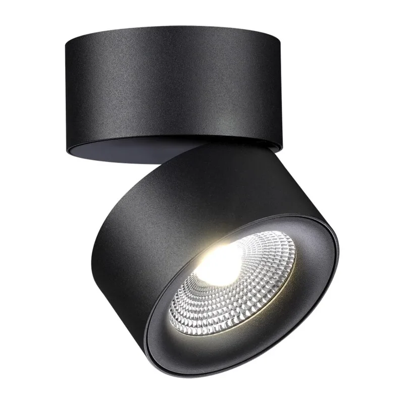 358781 OVER NT21 420 черный Светильник накладной светодиодный IP20 LED 25W 4000K 2200Лм 100-265V GRODA