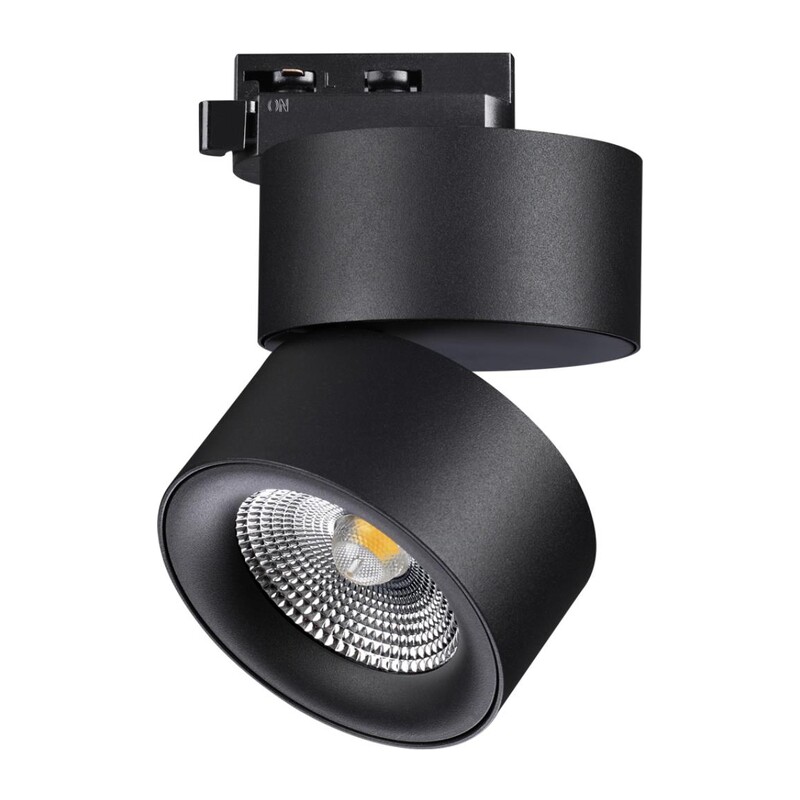 358785 PORT NT21 283 черный Светильник трековый однофазный трехжильный IP20 LED 25W 4000K 2200Лм 100-265V GRODA 2
