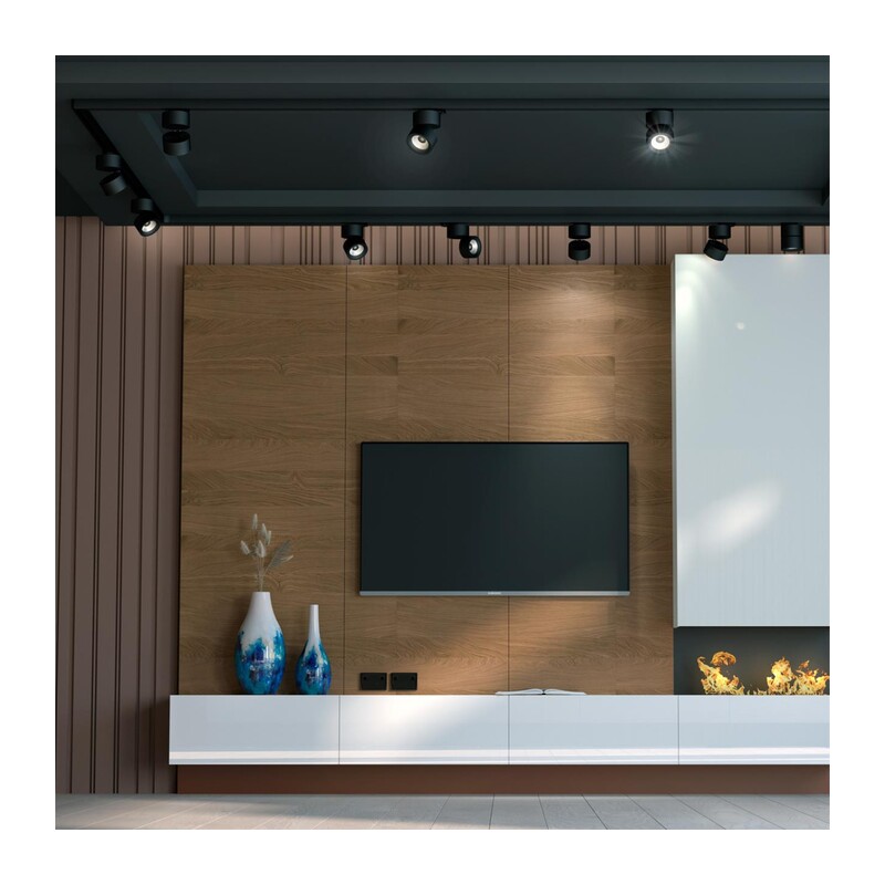 358785 PORT NT21 283 черный Светильник трековый однофазный трехжильный IP20 LED 25W 4000K 2200Лм 100-265V GRODA 5