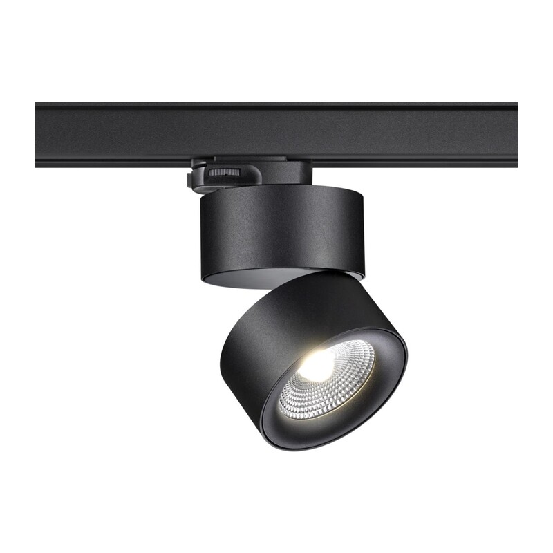 358787 PORT NT21 315 черный Трехфазный трековый светодиодный светильник IP20 LED 25W 4000K 2200Лм 100-265V GRODA