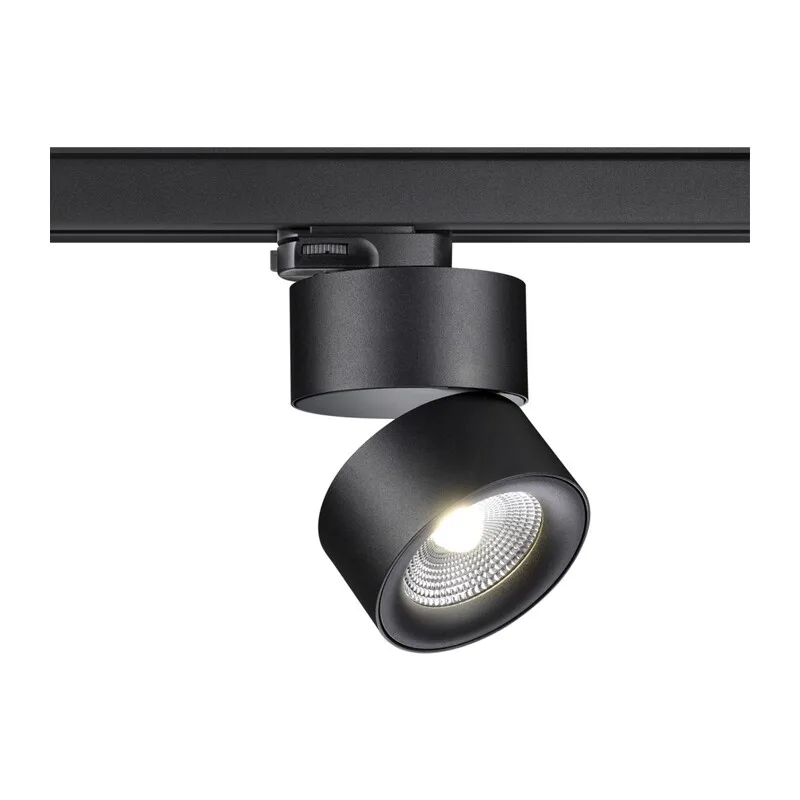 358787 PORT NT21 315 черный Трехфазный трековый светодиодный светильник IP20 LED 25W 4000K 2200Лм 100-265V GRODA