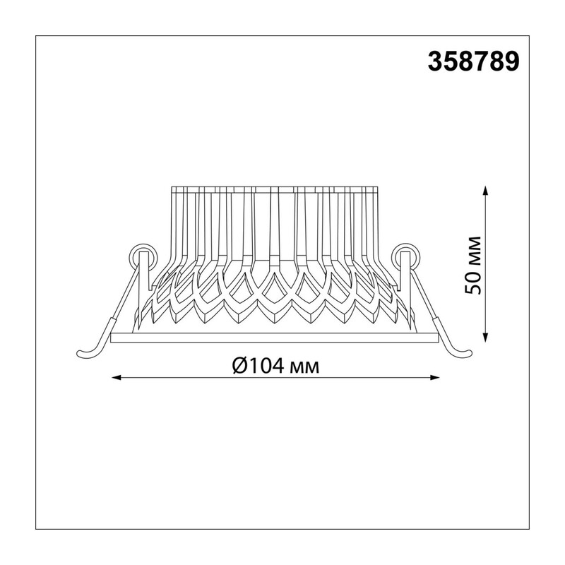 358789 SPOT NT21 534 белый Светильник встраиваемый светодиодный IP20 LED 15W 4000K 1600Лм 110-265V BIND 3