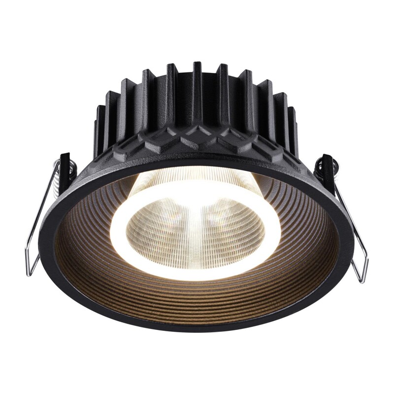 358790 SPOT NT21 534 черный Светильник встраиваемый светодиодный IP20 LED 15W 4000K 1600Лм 110-265V BIND